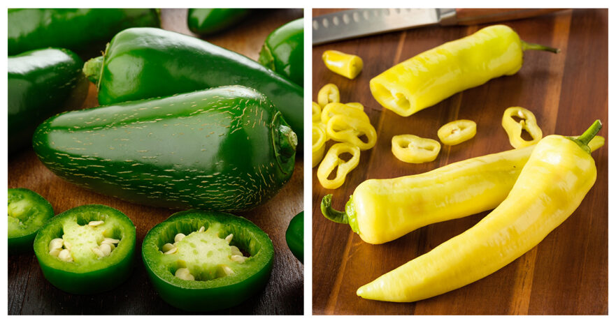 banana peppers vs jalapeno