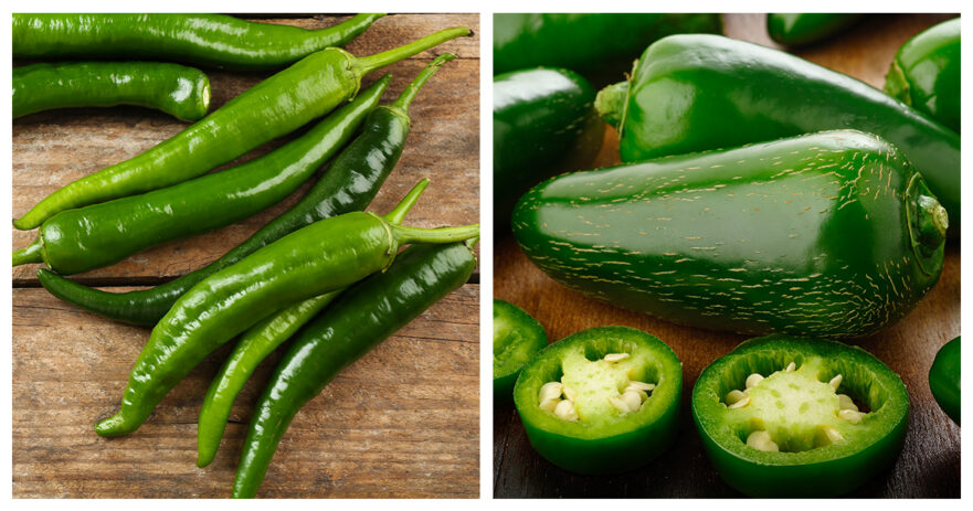 Serrano pepper VS Jalapeño pepper