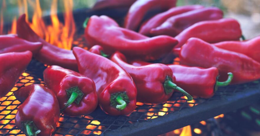 How to roast red peppers