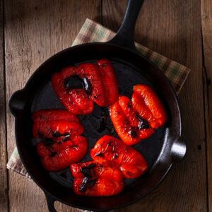 Roasted red peppers