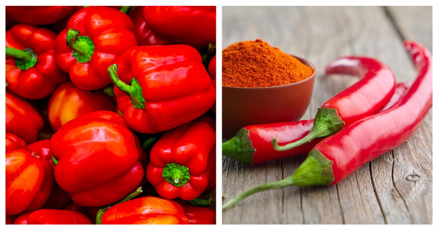 Red pepper vs cayenne