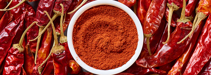 hot paprika powder from Hungarian country
