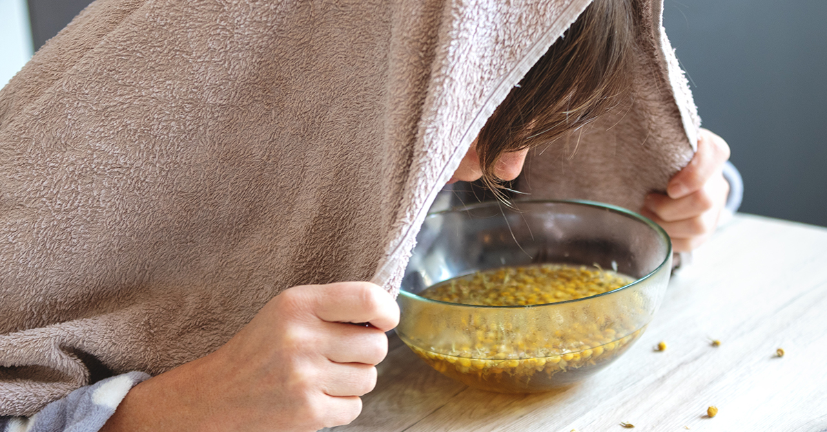 Chamomile Steam Inhalation