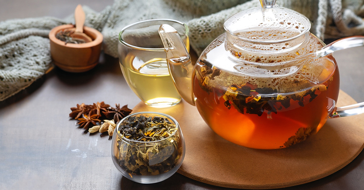 Gentle herbal tea blend for anxiety