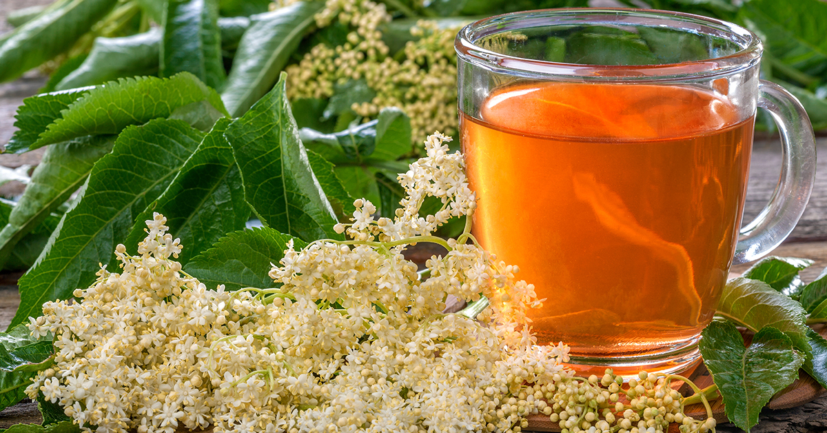 Elderflower tea for constipation