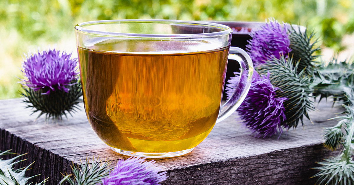 Milk thistle herbal tea