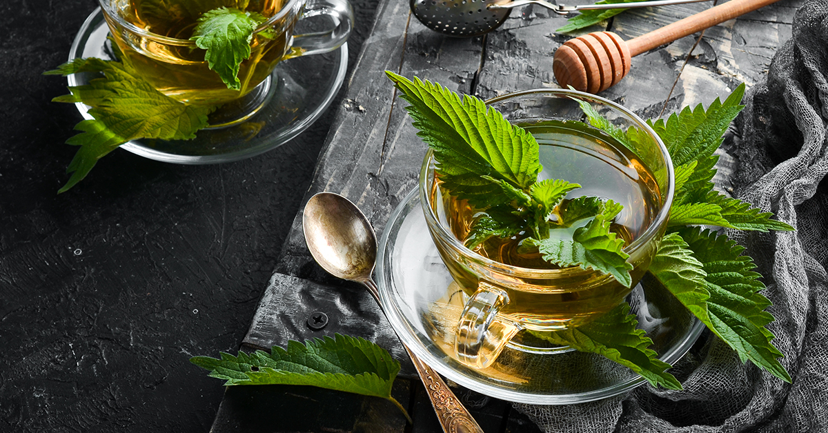 Nettle and dandelion tea