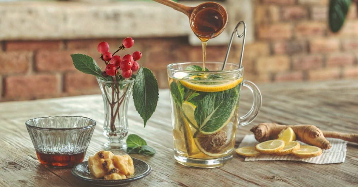 Mint tea for digestive health