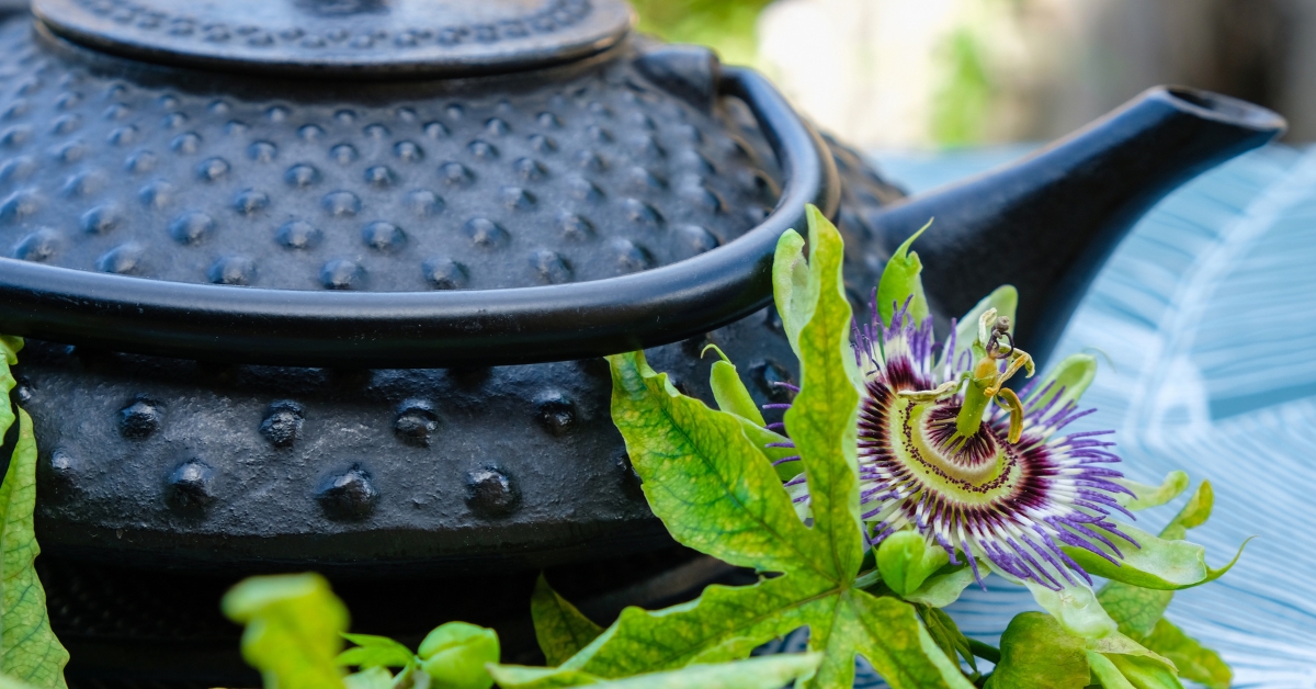 Herbal tea with passionflower