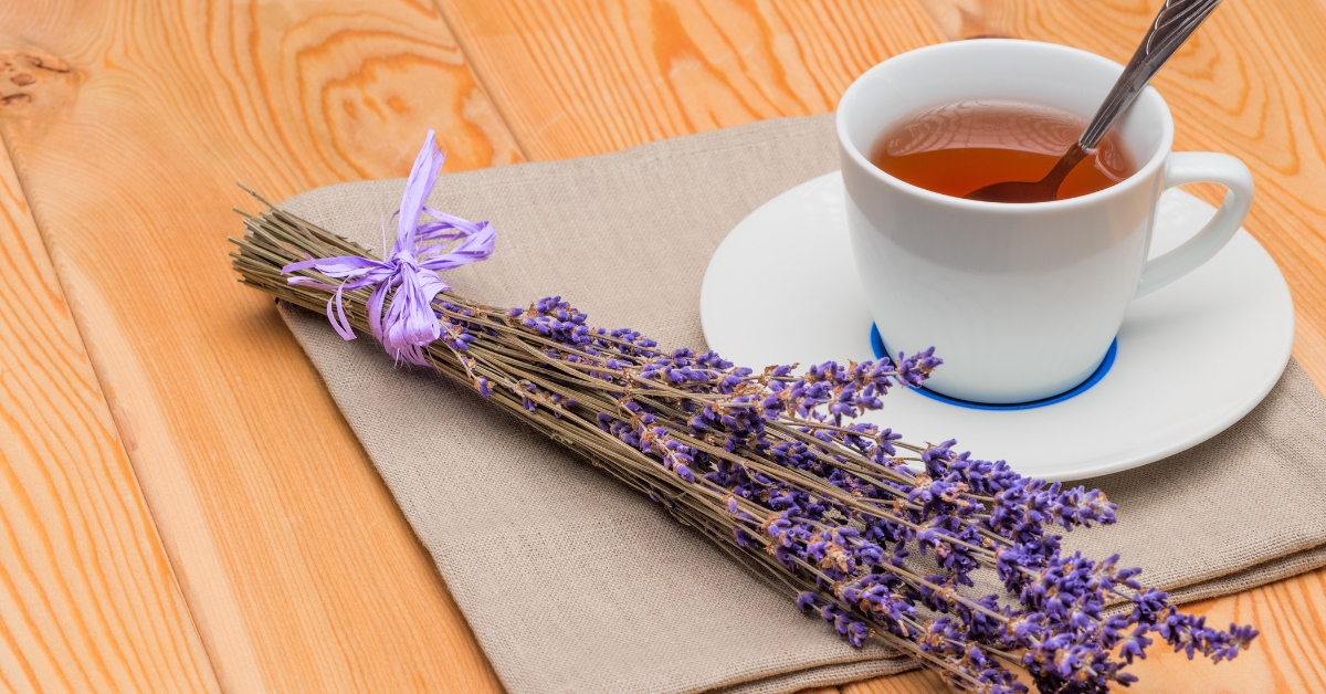 Herbal tea with lavender