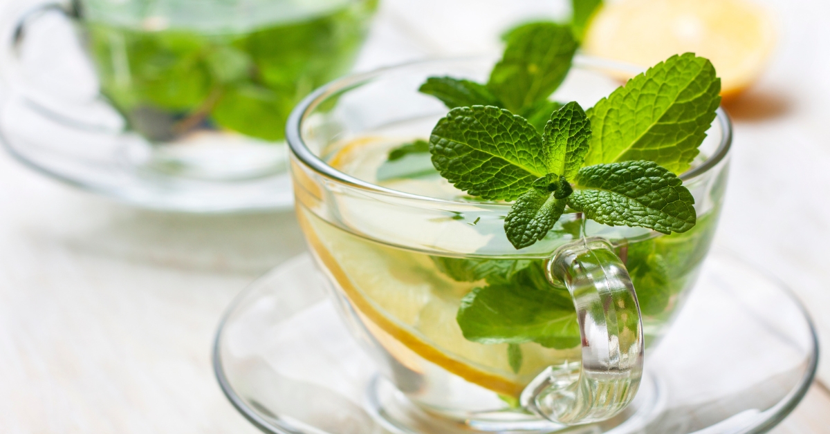 Herbal tea for soothing stomach discomfort