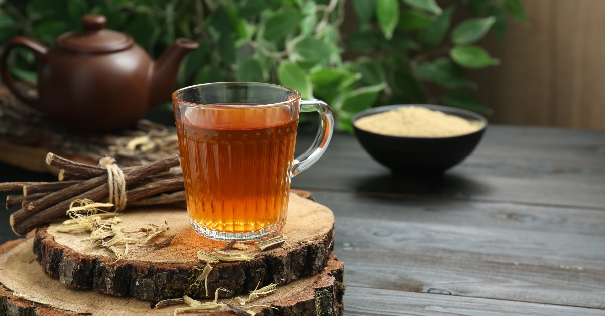 Herbal tea for ulcer relief