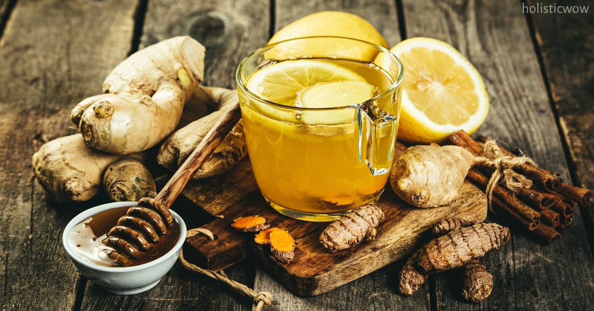 Ginger tea for cough relief